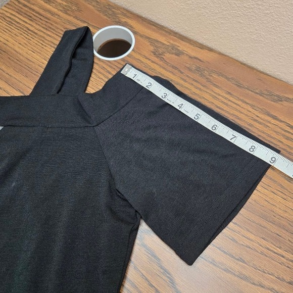 Unbranded Cold Shoulder Asymmetrical Block Color Midi Dress Sz XL - Picture 10 of 10